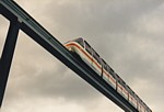Monorail train at unknown location -possibly Darling Drive thumbnail